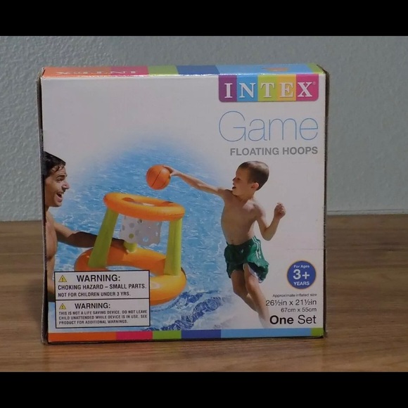 Intex Toys New Pool Game Inflatable Basketball Floating Hoop Poshmark